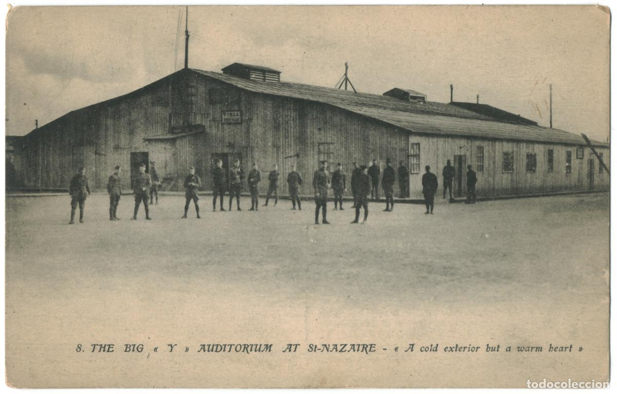 Postkarten: SAINT NAZAIRE_The Big Y Auditorium_Soldier's Mail / Teatros Francia