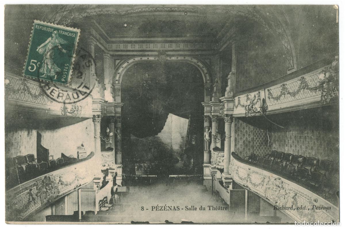 Postales: P&Eacute;Z&Eacute;NAS_Salle du Th&eacute;&acirc;tre_Richard 8 / Teatros Francia