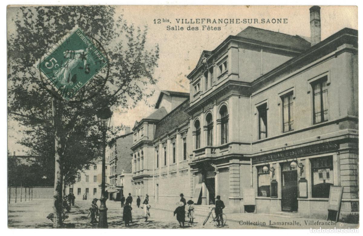 Postales: VILLEFRANCHE SUR SA&Ocirc;NE_Salle des F&ecirc;tes_Lamarsalle 12 bis / Teatros Francia