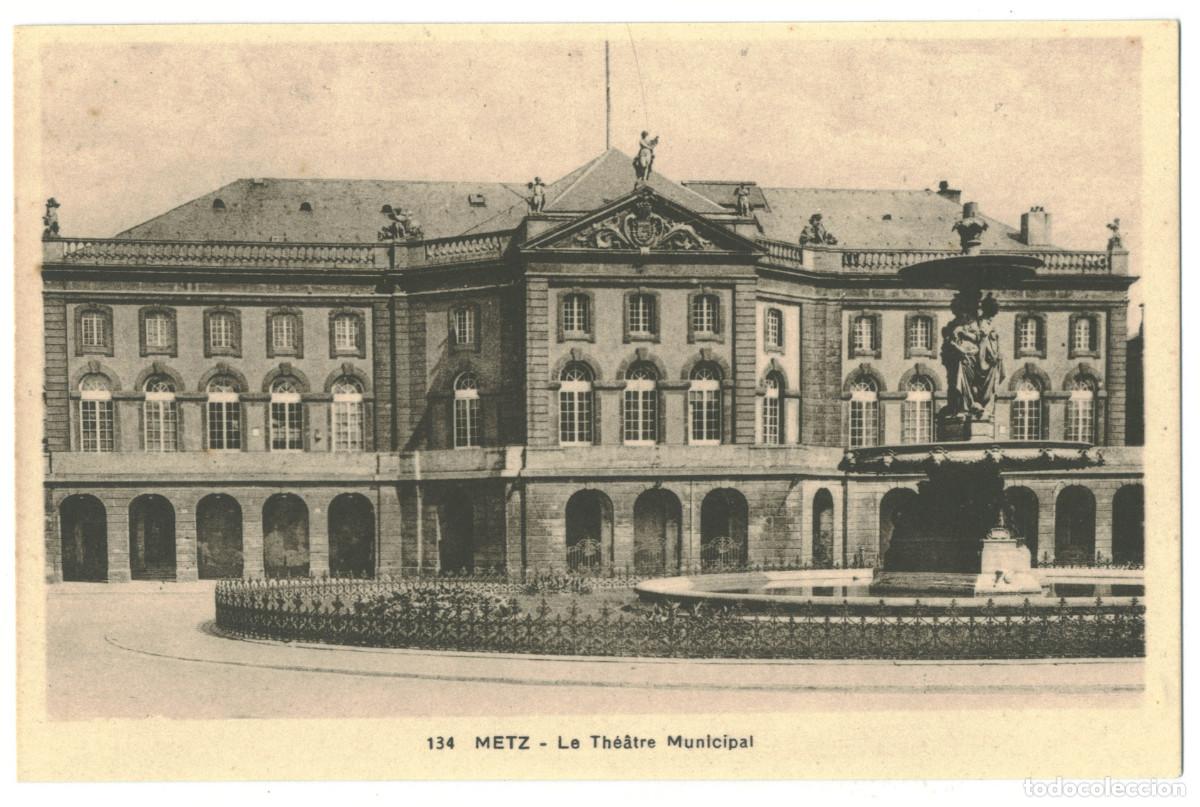 Postales: METZ_Th&eacute;&acirc;tre Municipal_Ch. Fischer 134 / Teatros Francia