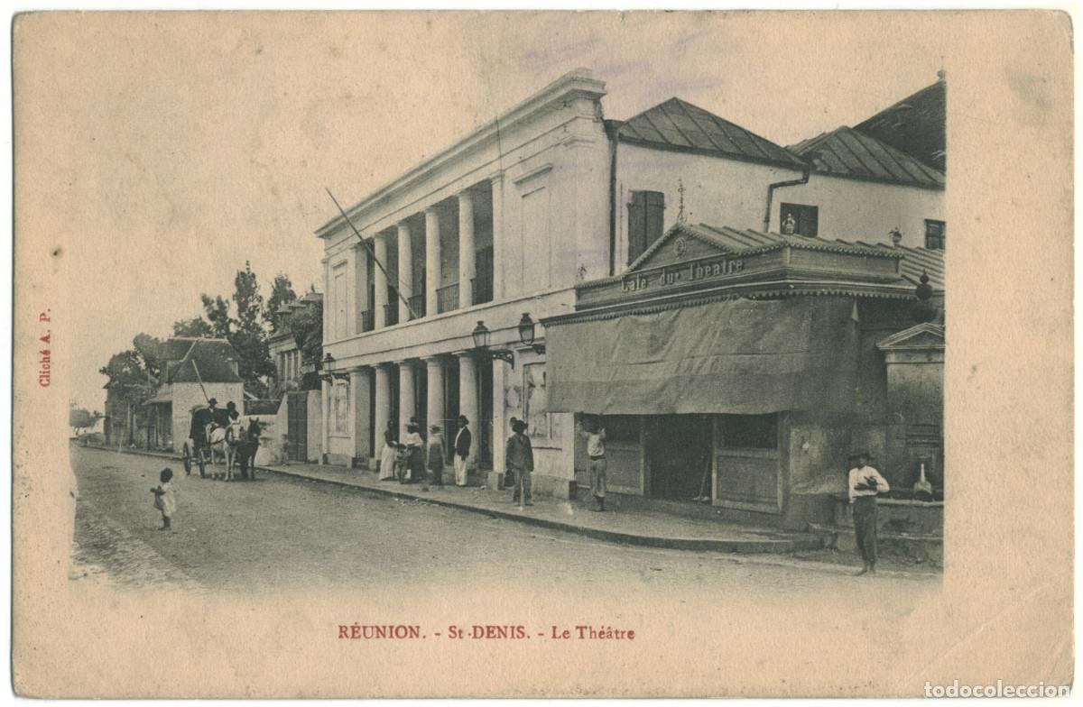 Cartes Postales: SAINT DENIS (R&eacute;union). Th&eacute;&acirc;tre_A. P / Teatros Francia
