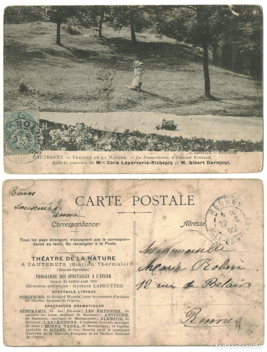 Postales: CAUTERETS_Th&eacute;&acirc;tre de la Nature & La Samaritaine d'Edmond Rostand_C. Lasalle / Teatros Francia