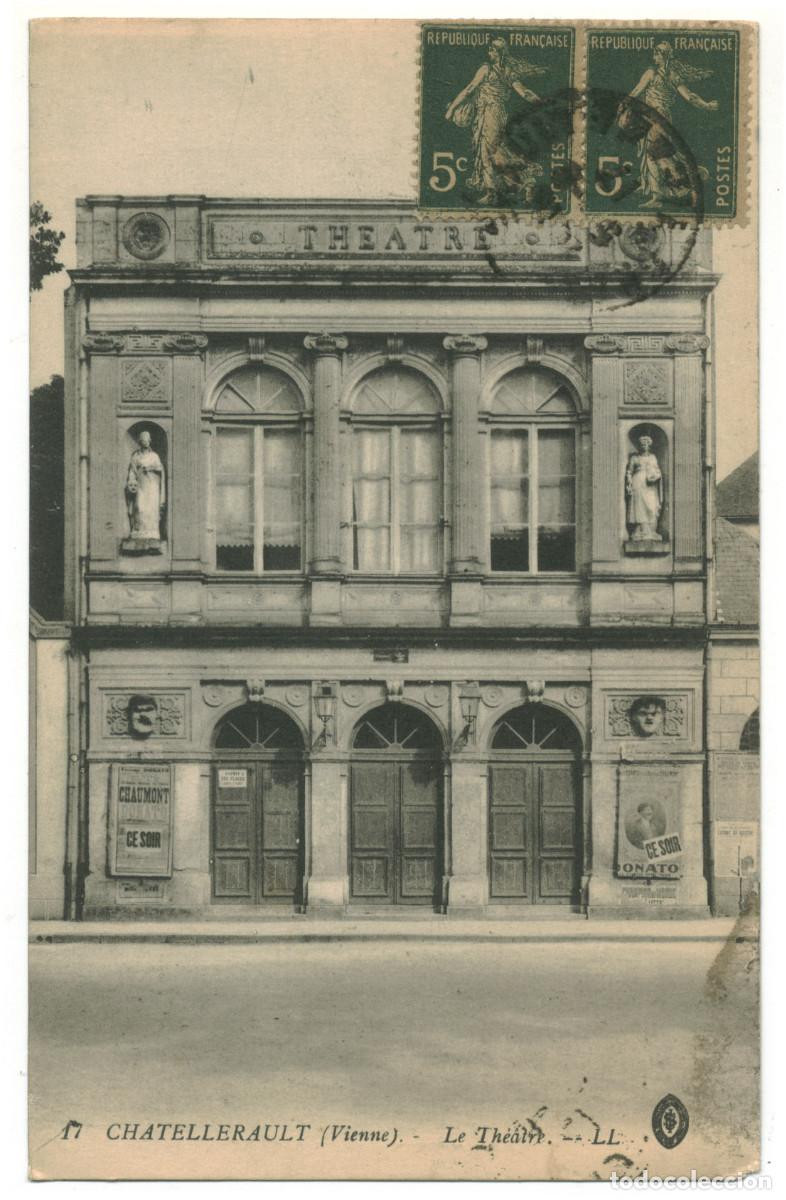Postales: CHATELLERAULT_Th&eacute;&agrave;tre_L&eacute;vy Fils 17 / Teatros Francia