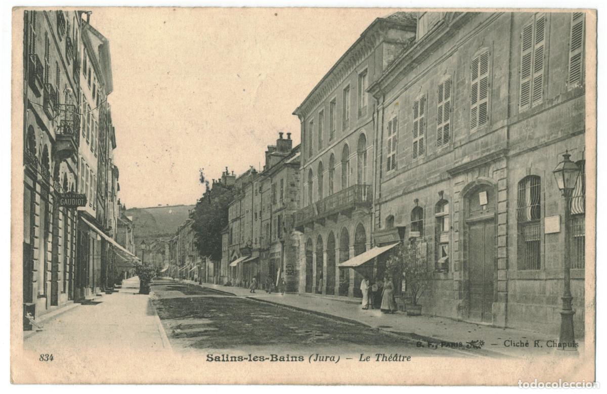 Postales: SALINS LES BAINS_Th&eacute;&acirc;tre_B.F. & R. Chapuis 834 / Teatros Francia