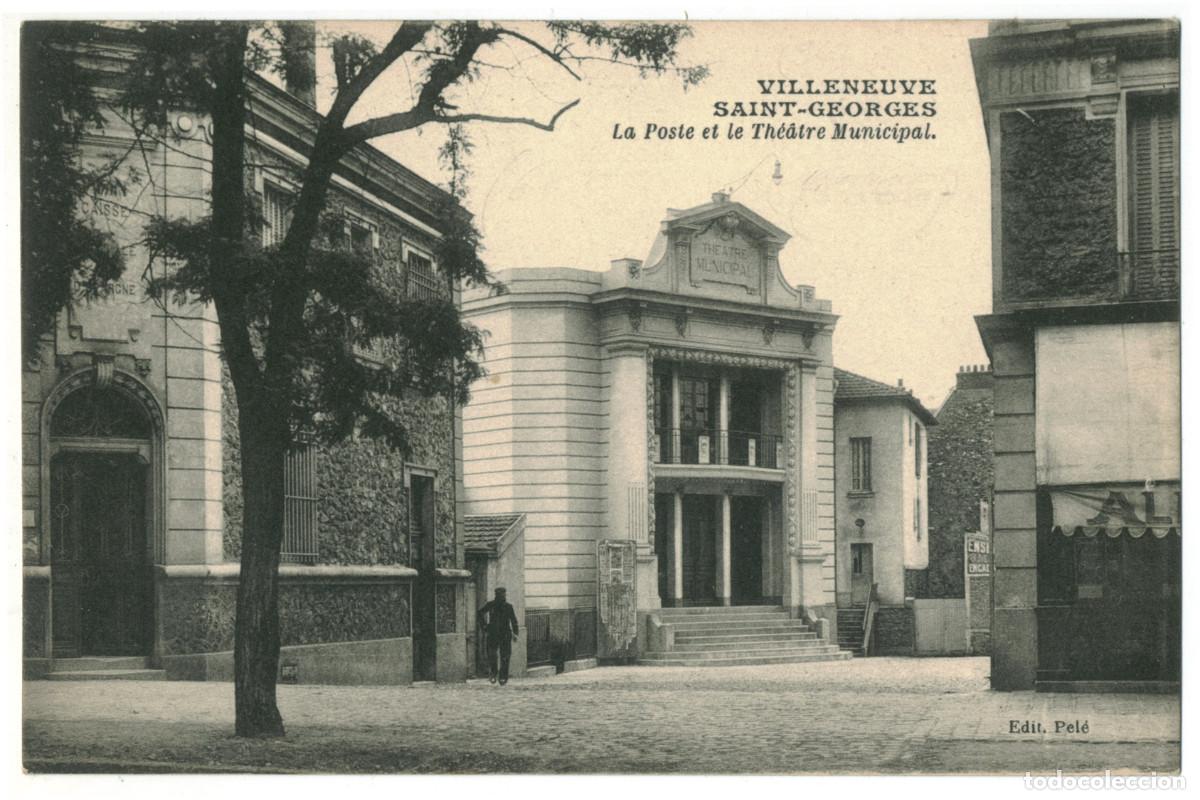 Postales: VILLENEUVE SAINT GEORGES_Th&eacute;&agrave;tre Municipal_Pel&eacute; & Cosson / Teatros Francia