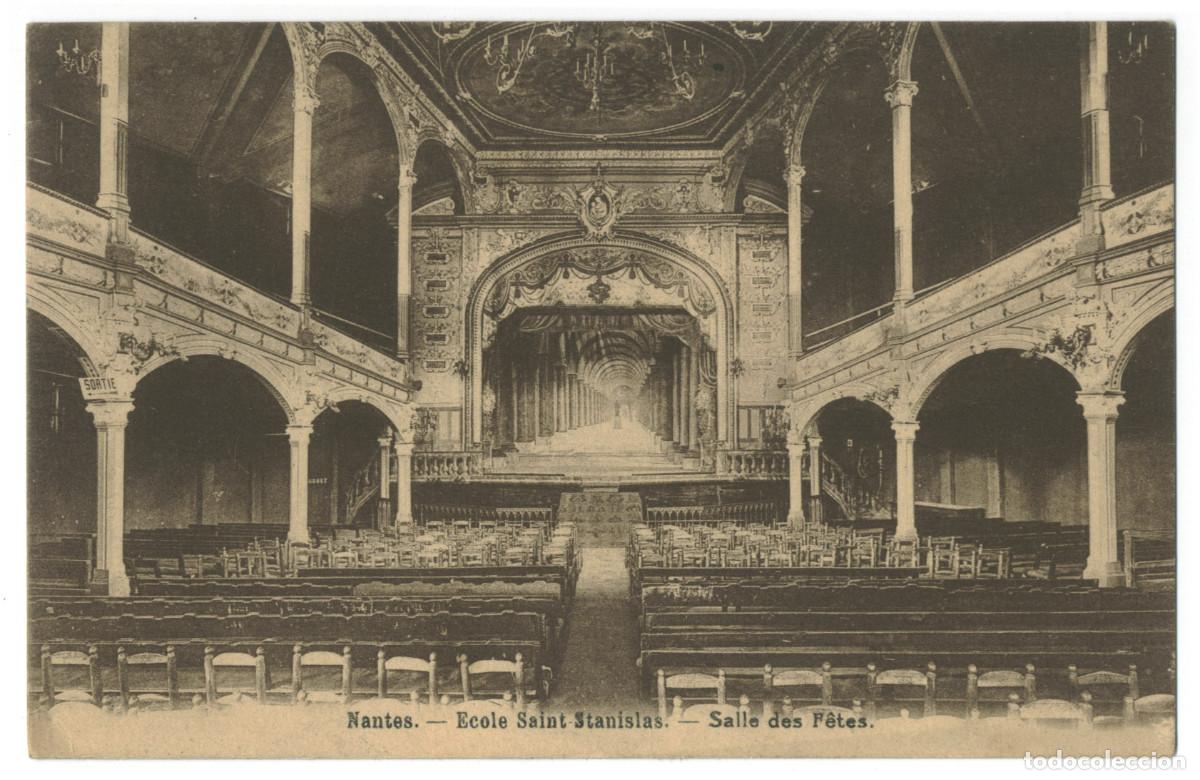 Postales: NANTES_&Eacute;cole Saint Stanislas_Tourte et Petitin / Teatros Francia