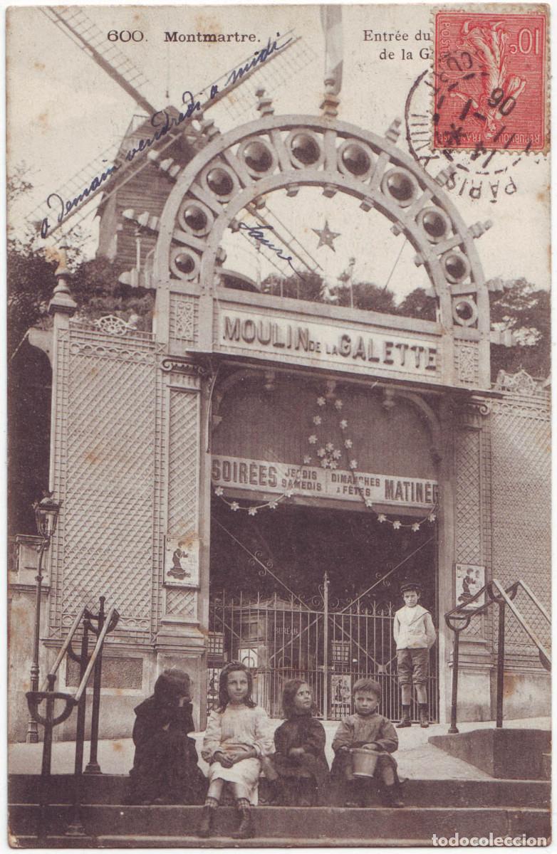Postales: PARIS (Montmartre). Moulin de la Galette_Sin datos; 600 / Teatros Francia
