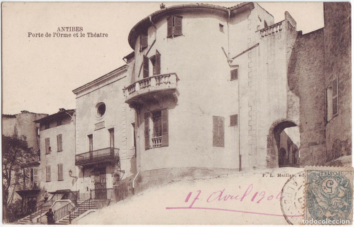 Postcards: ANTIBES. Th&eacute;&acirc;tre_P. L. Maillan / Teatros Francia