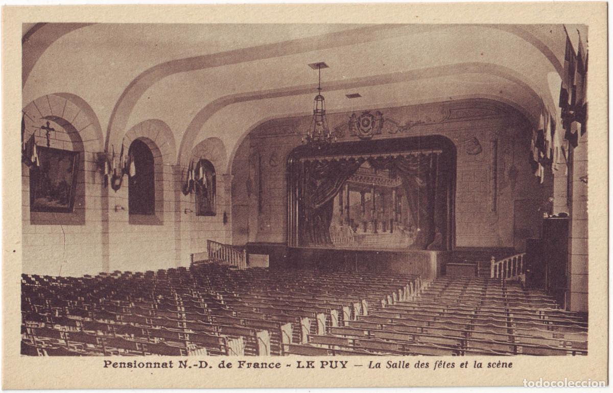 Postales: LE PUY. Pensionnat N&ocirc;tre-Dame de France_J. Bienaim&eacute; / Teatros Francia