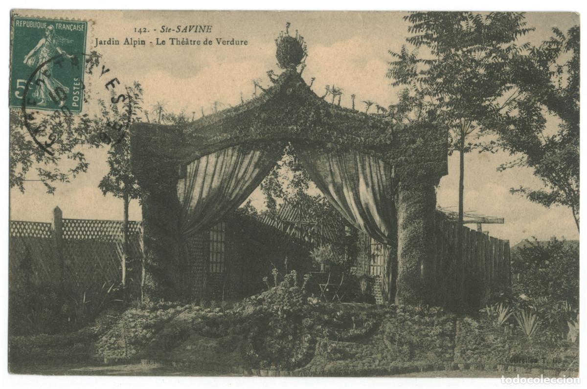 Postales: SAINTE SAVINE_Th&eacute;&acirc;tre de Verdure_T.G. 142 / Teatros Francia