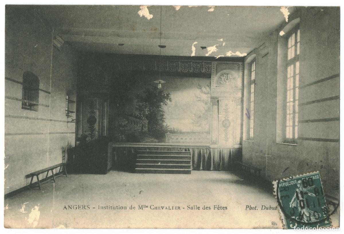 Postales: ANGERS_Institution de Mlle Chavelier Salle des F&ecirc;tes_Photo Dubut / Teatros Francia