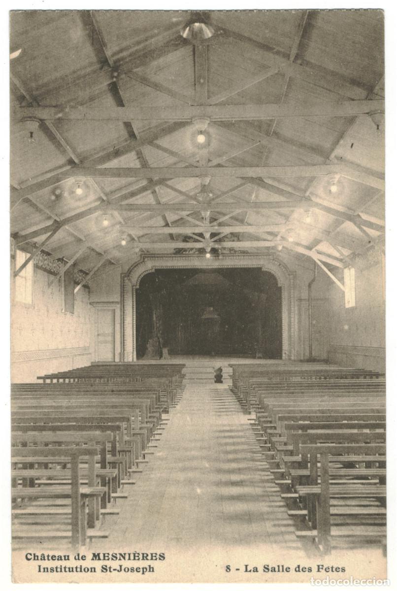 Postales: MESNI&Egrave;RES (Ch&acirc;teau)_Institution Saint Joseph Salle des F&ecirc;tes_J. Bienaim&eacute; 8 / Teatros Francia