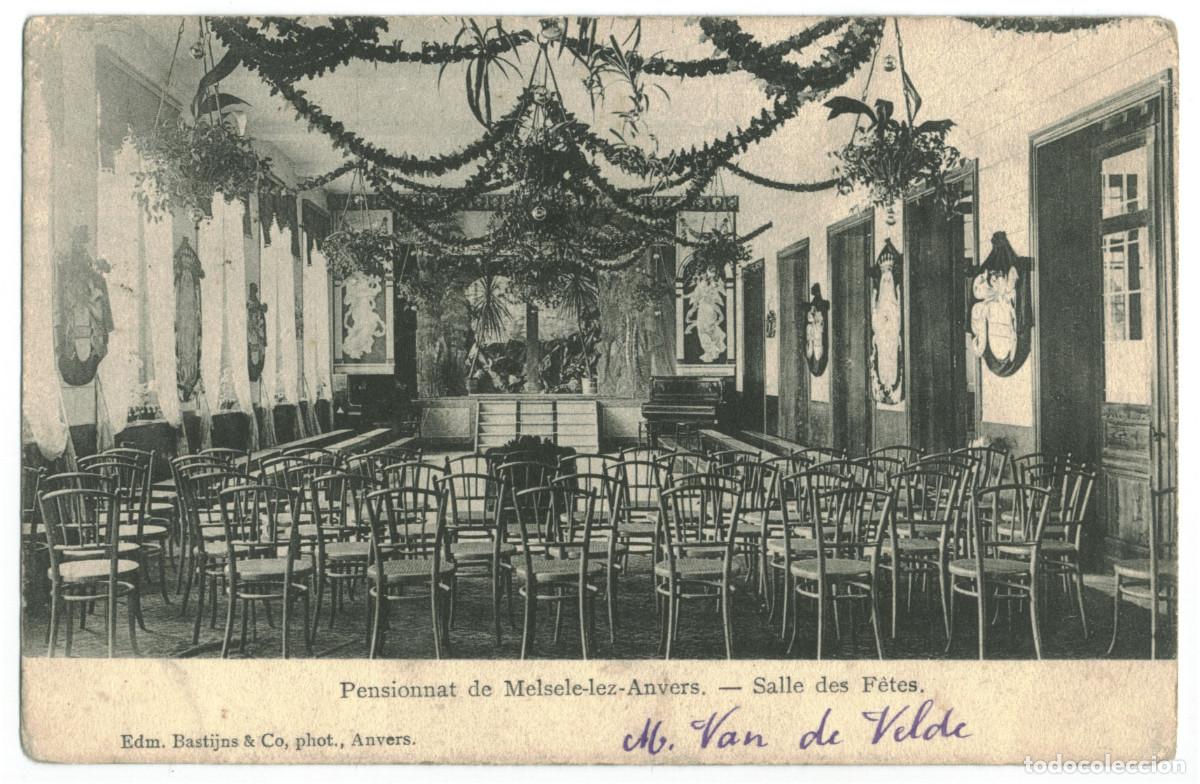 Postales: MELSELE LEZ ANVERS_Pensionnat Salle des F&ecirc;tes_Edm. Bastijns / Teatros Francia