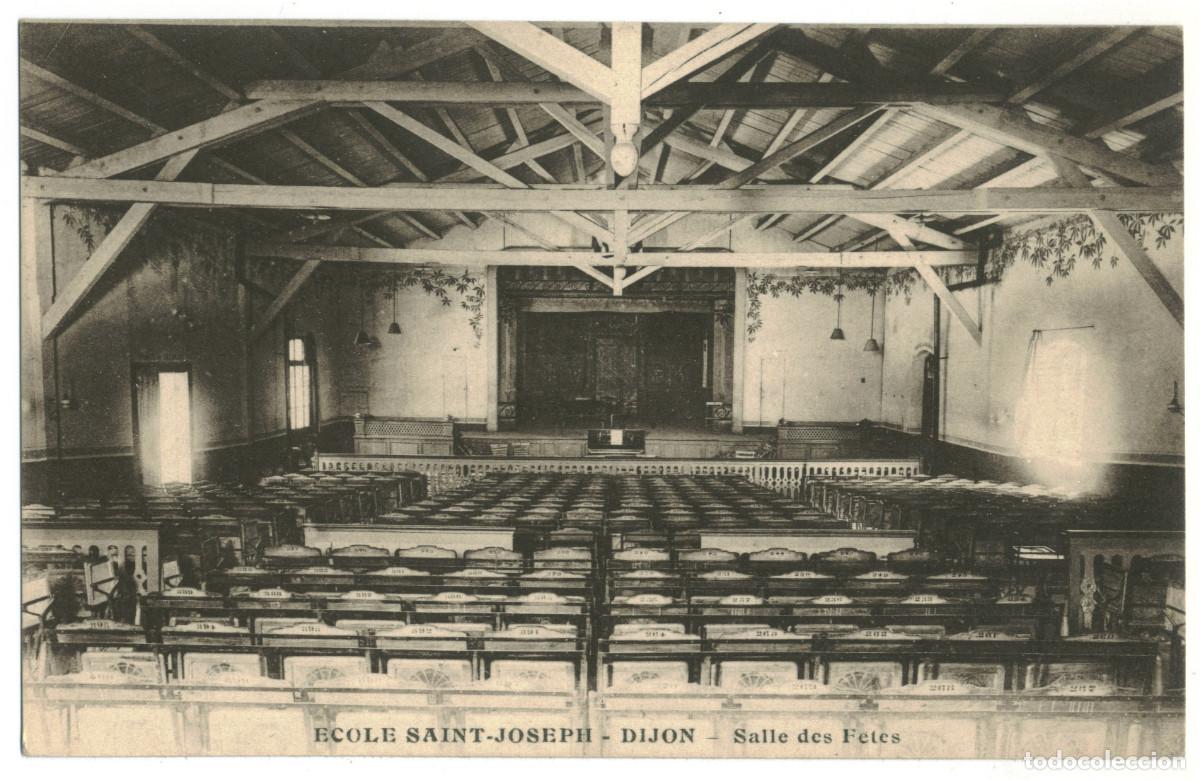 Postales: DIJON_&Eacute;cole Saint Joseph Salle des F&ecirc;tes_Louis Bauer / Teatros Francia
