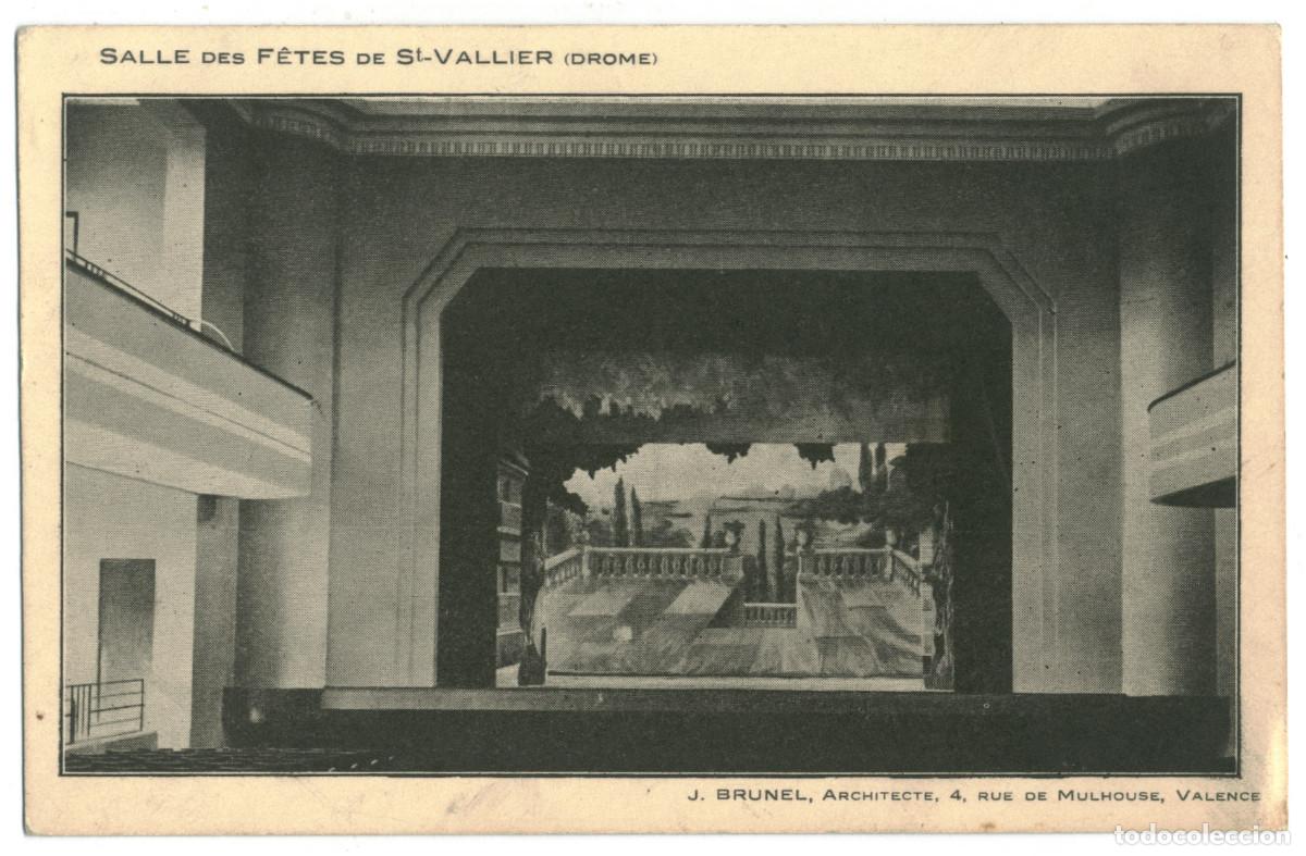 Postales: SAINT VALLIER_Salle des F&ecirc;tes_J. Brunel & Villard et Blache / Teatros Francia