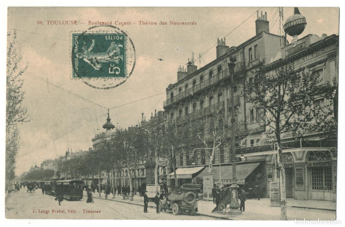 Postales: TOULOUSE_Th&eacute;&agrave;tre des Nouveaut&eacute;s_J. Longi 88 / Teatros Francia