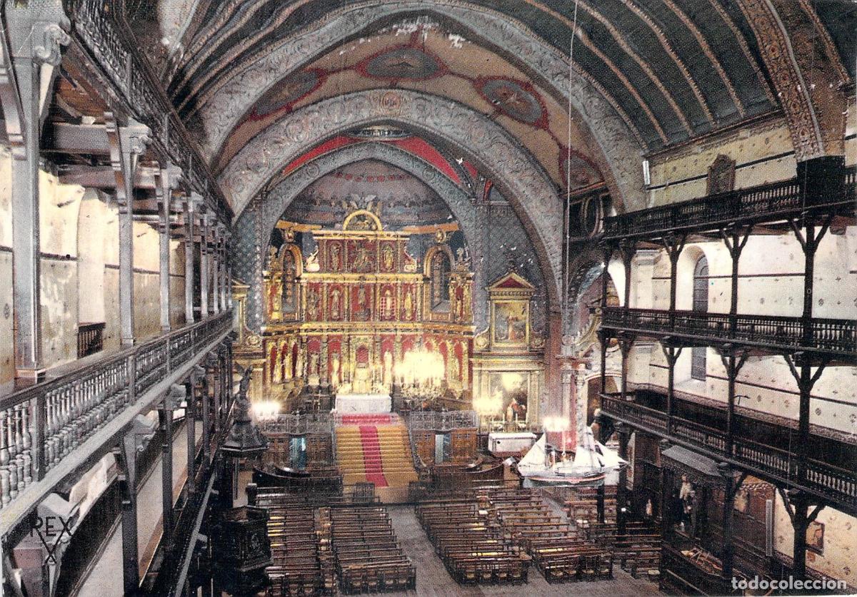 Postales: Postal de la Iglesia de San Juan de Luz - Interior Hist&oacute;rico