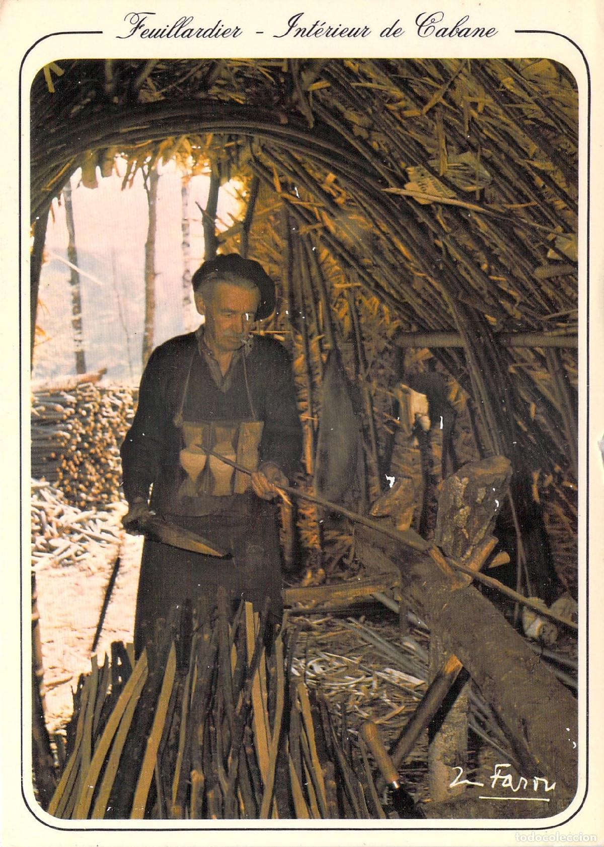 Postales: Postal de Oficio Tradicional Feuillardier en Caba&ntilde;a, Limousin Francia