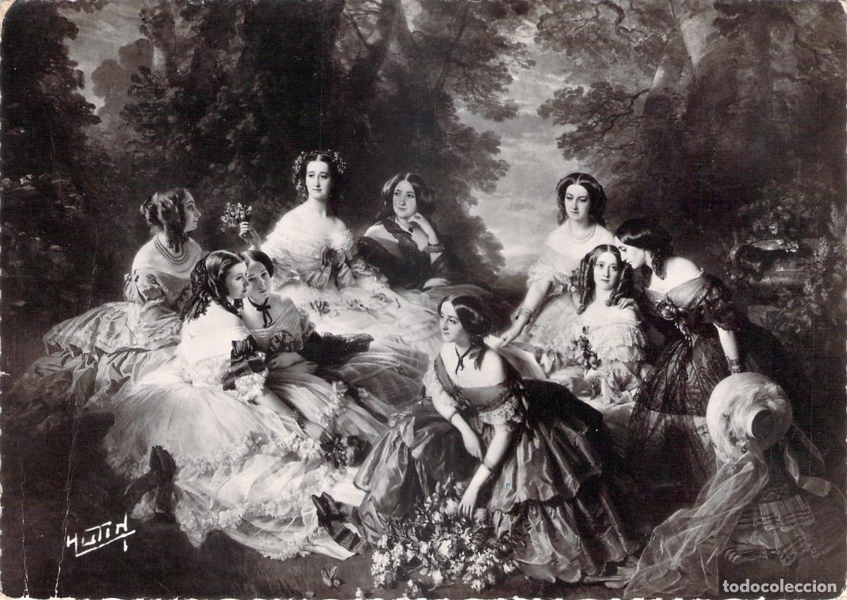 Postcards: Postal del Palacio de Compi&egrave;gne: Emperatriz Eugenia y sus Damas