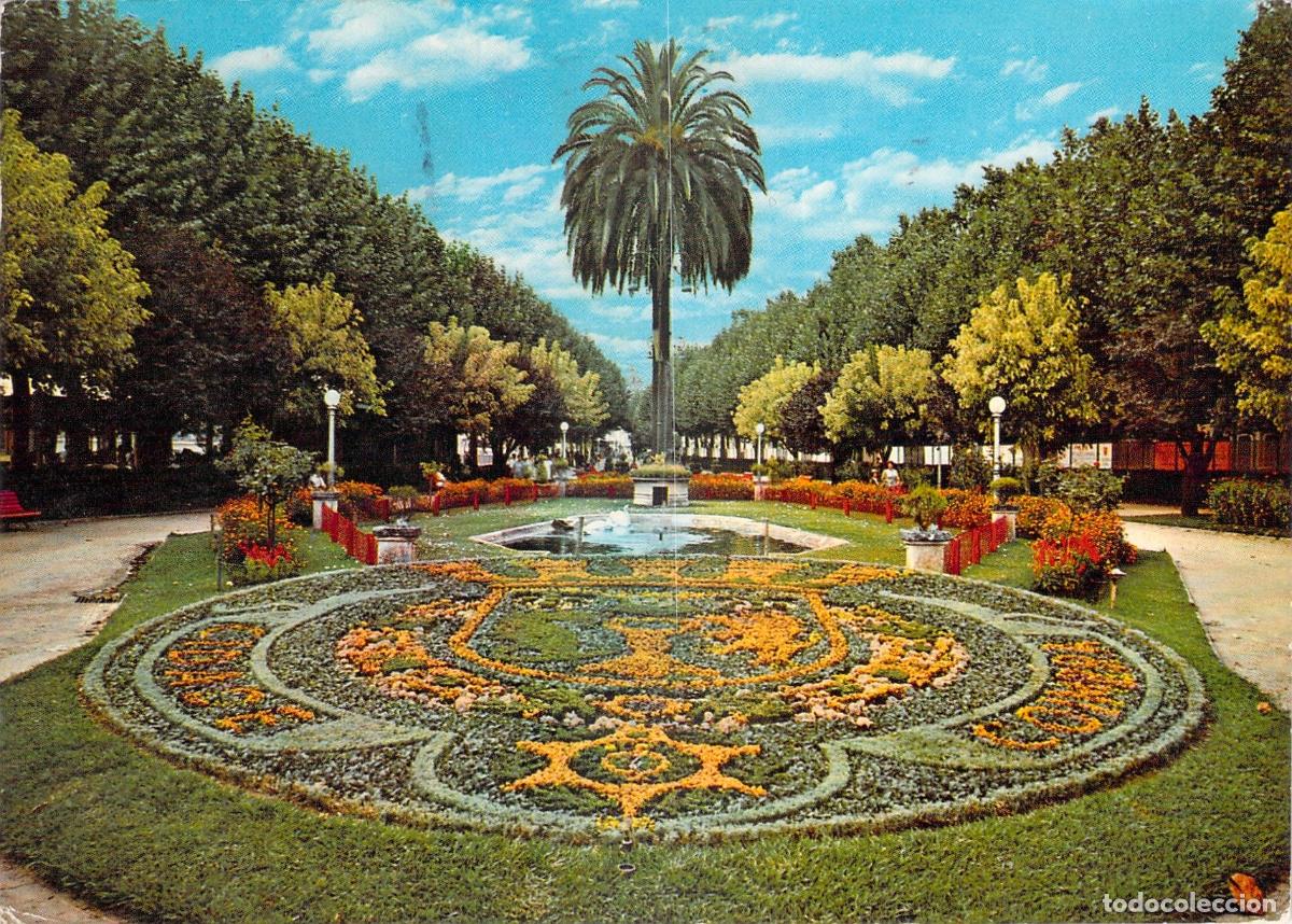 Postales: Postal de Coimbra Portugal Jard&iacute;n del Centro y Dise&ntilde;o Floral
