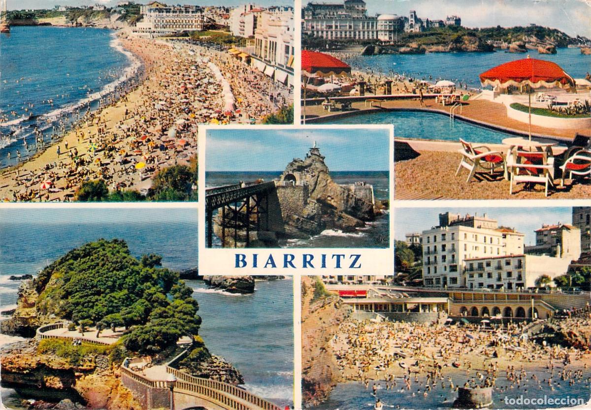 Postcards: Postal Multivista de Biarritz, Francia - Playas y Monumentos