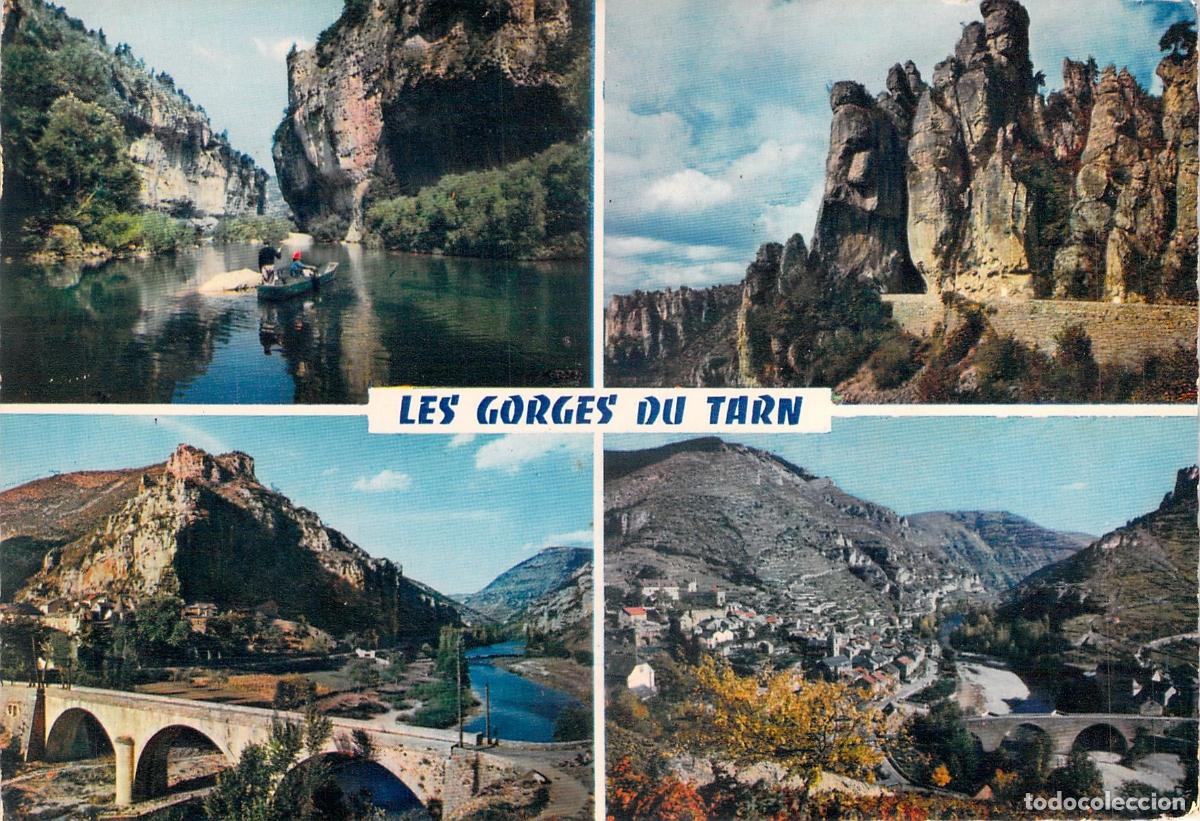 Postales: Postal Multivista de Les Gorges du Tarn, La Mal&egrave;ne, Francia