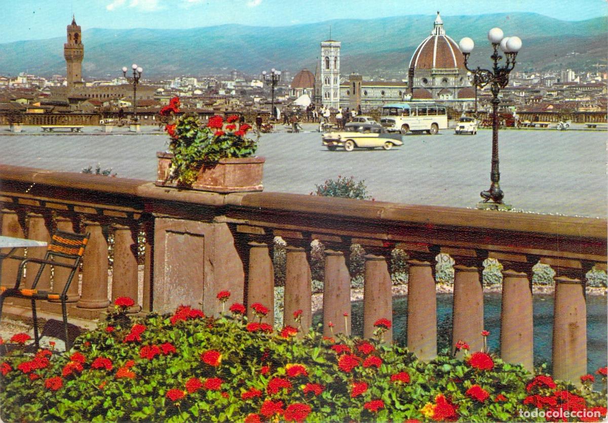 Postales: Postal de Florencia: Piazzale Michelangelo y Panor&aacute;mica de la Ciudad