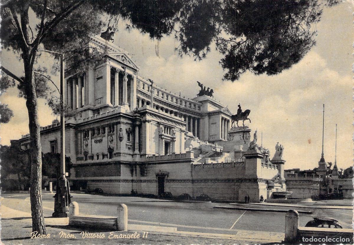 Postais: Postal de Roma, Monumento a V&iacute;ctor Manuel II, Italia