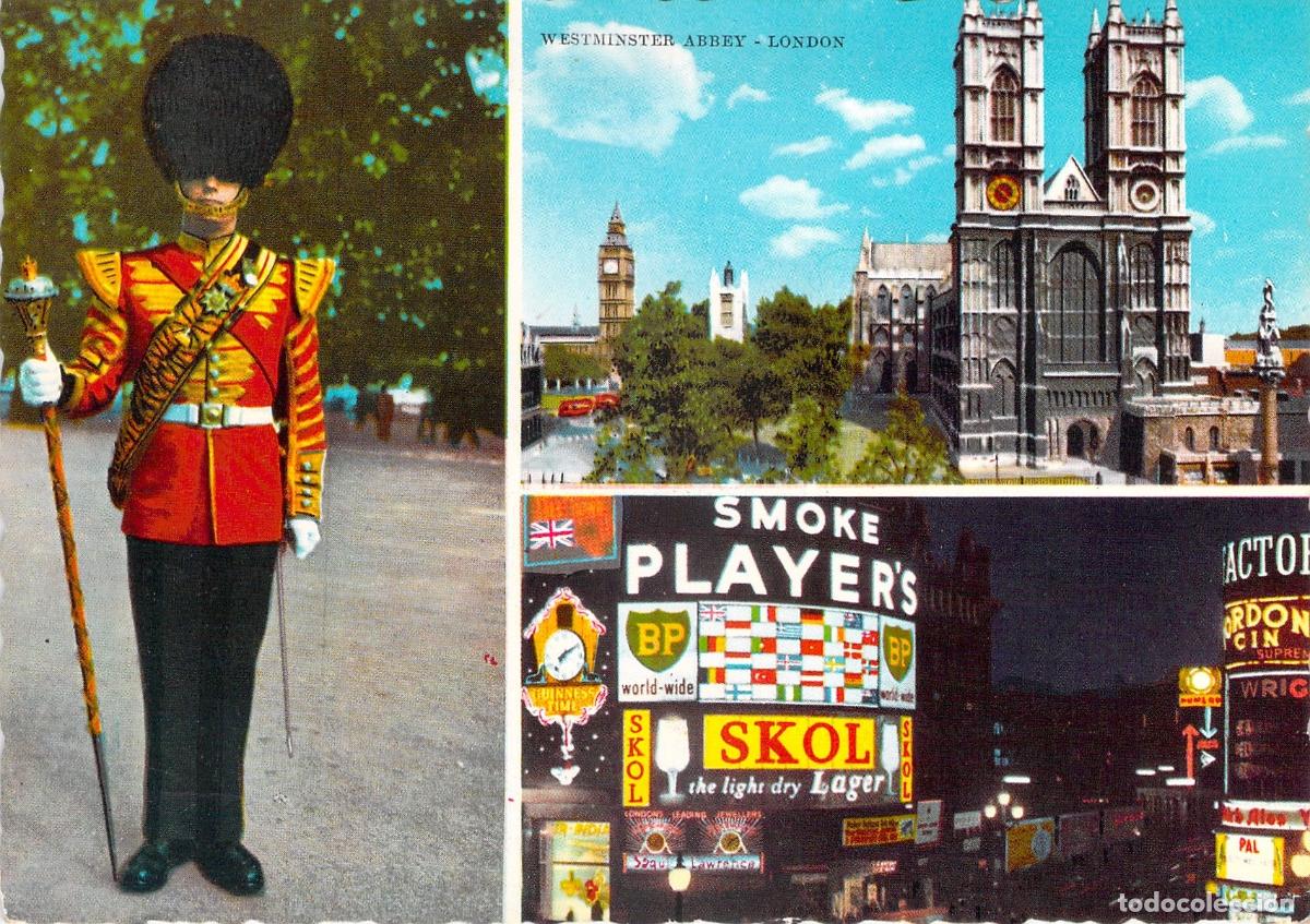 Postales: Postal Multivistas de Londres, Abad&iacute;a de Westminster y Guardia