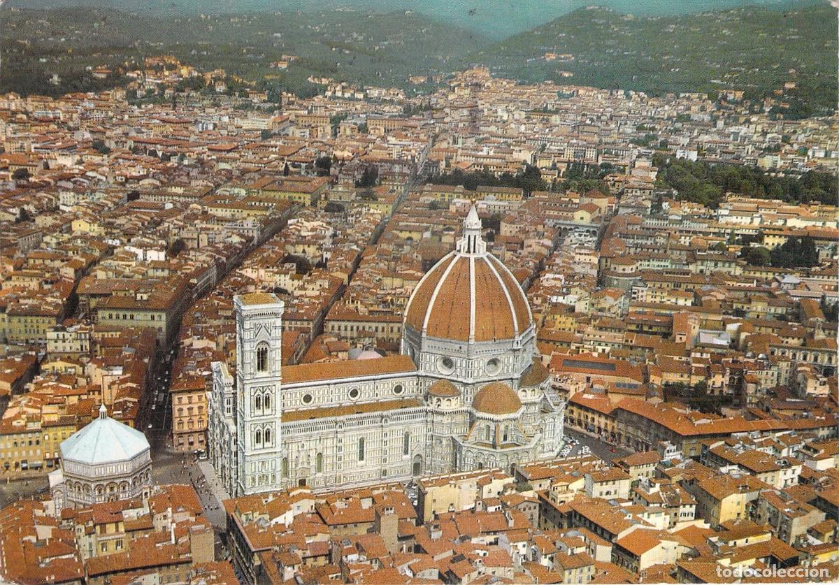 Postais: Postal de Florencia Vista A&eacute;rea de la Catedral de Santa Mar&iacute;a del Fiore