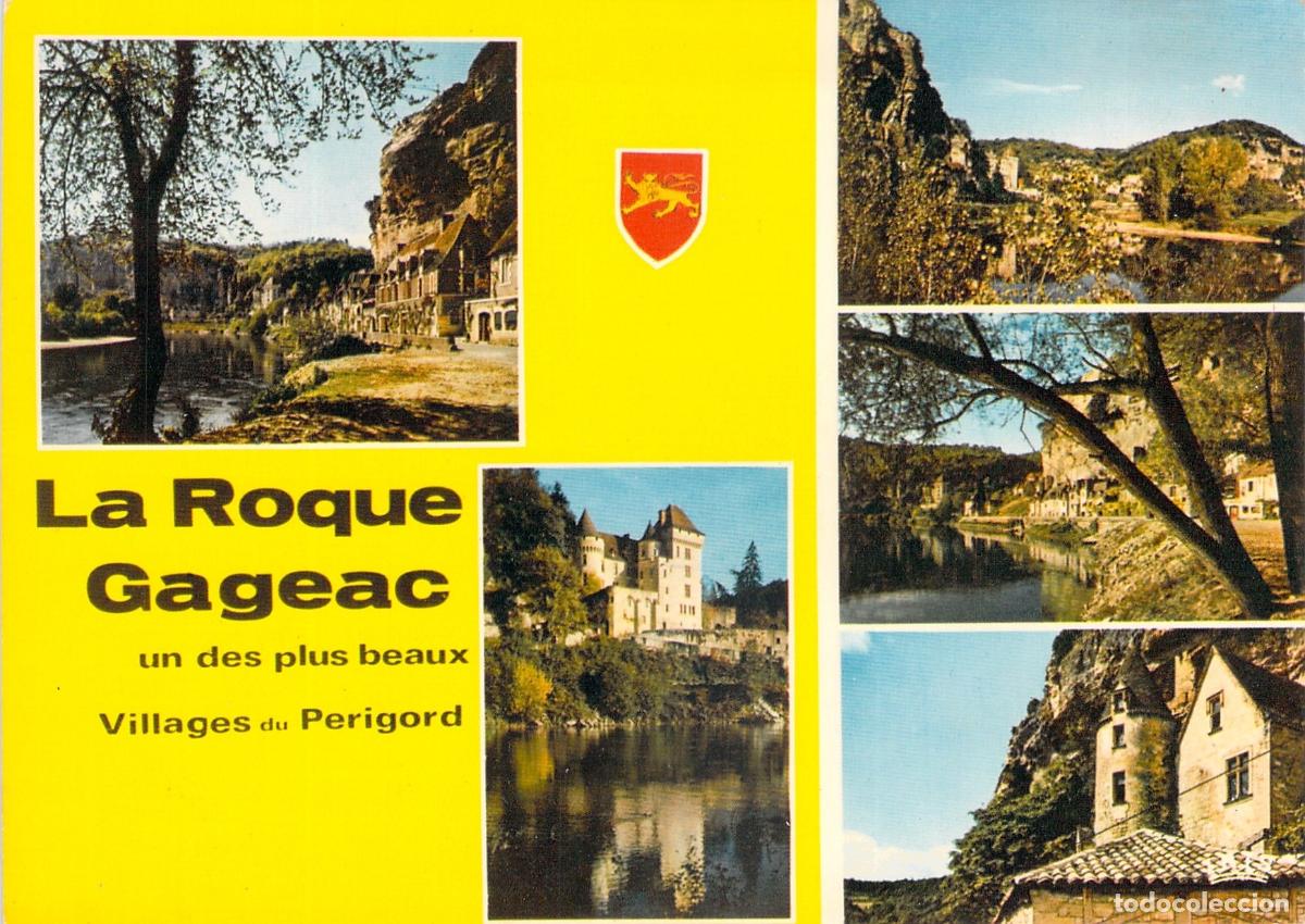 Postales: Postal de La Roque-Gageac, Hermoso Pueblo de Dordo&ntilde;a, Francia