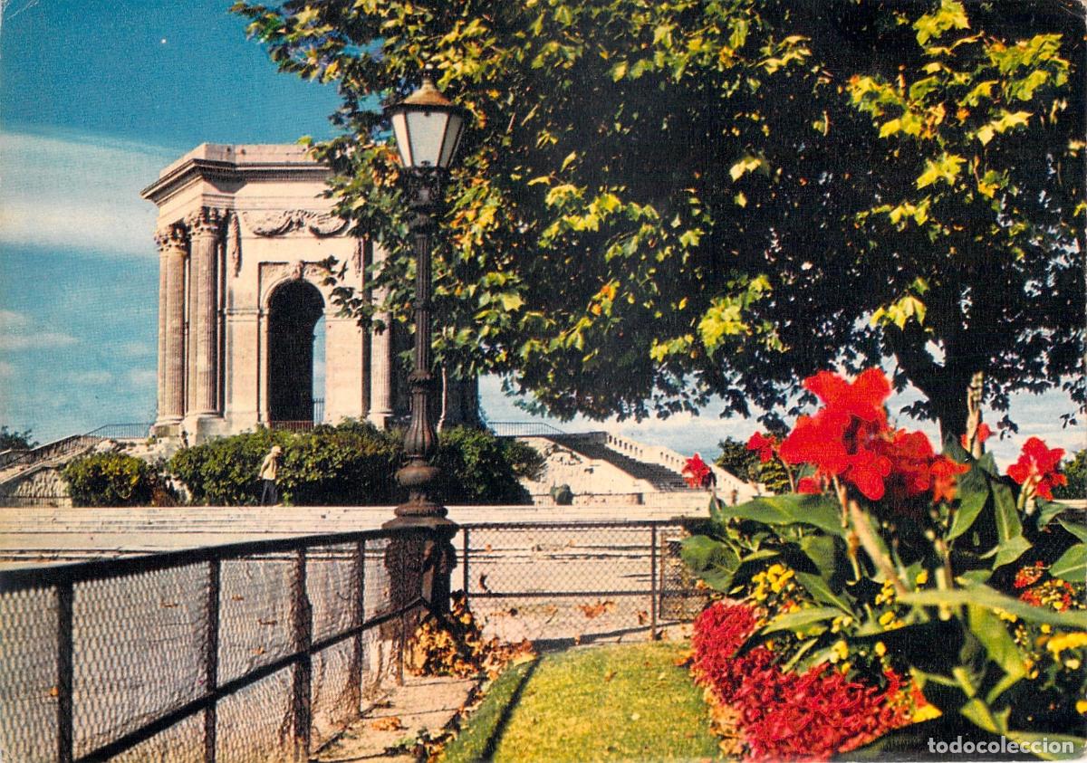 Postales: Postal del Jardin du Peyrou en Montpellier Francia