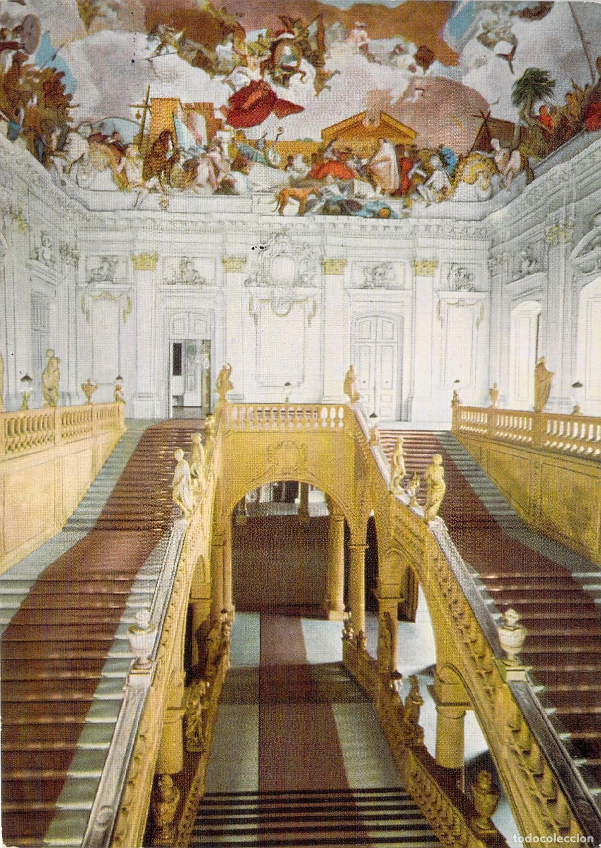 Postales: Postal de la Residencia de W&uuml;rzburg, Escalera de Neumann