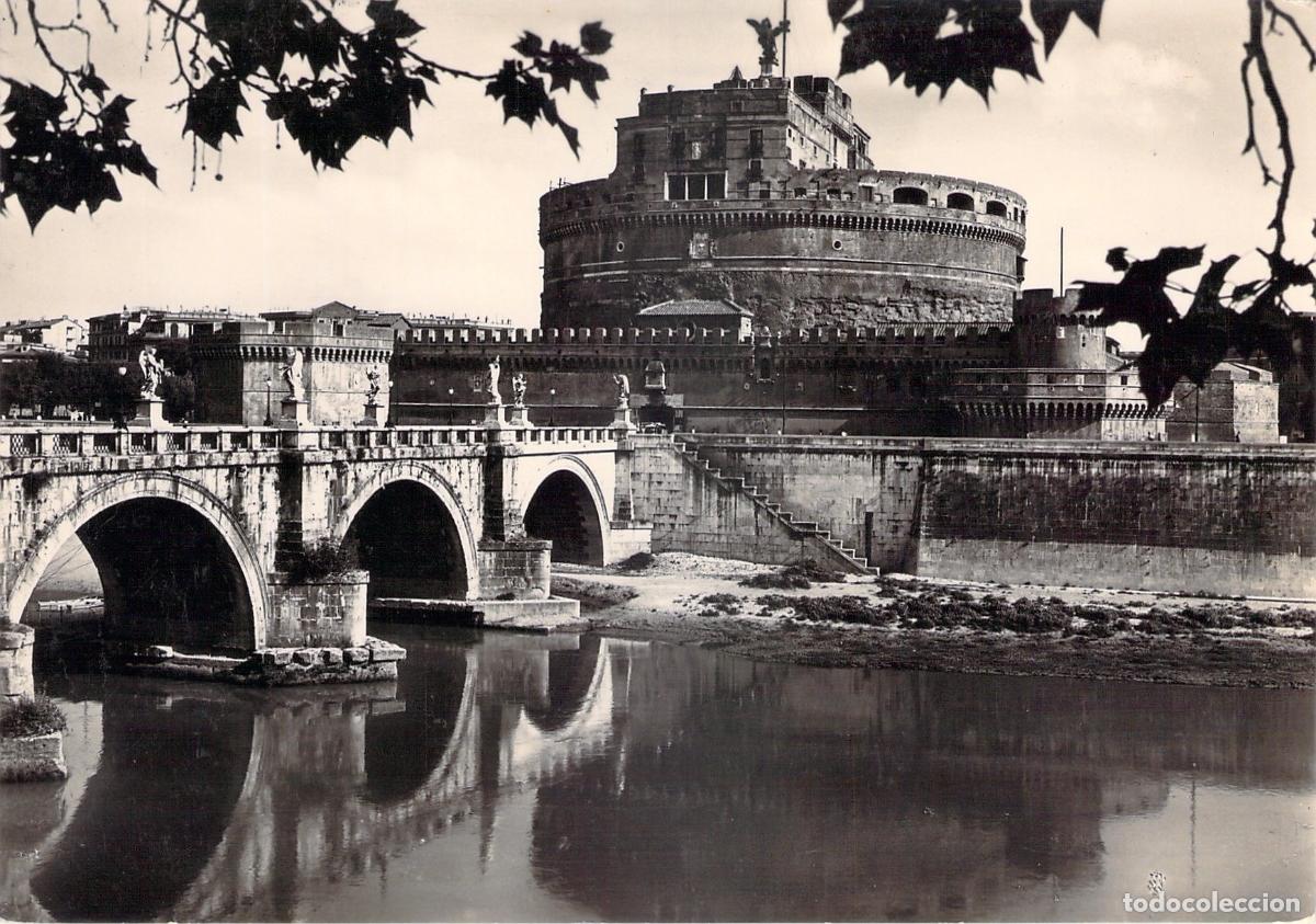 Postkarten: Postal de Roma con el Castel Sant'Angelo y Ponte Elio