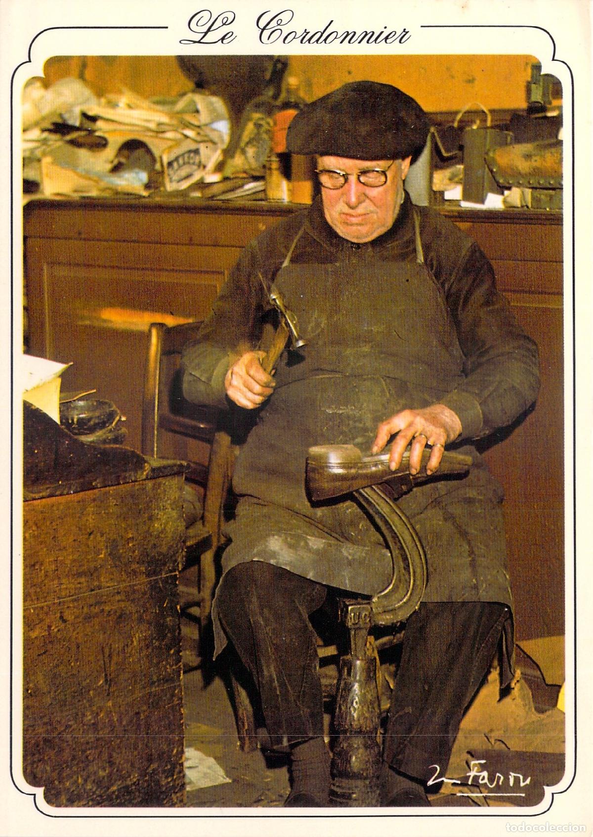 Postkarten: Postal de Zapatero Trabajando en su Taller de Limoges