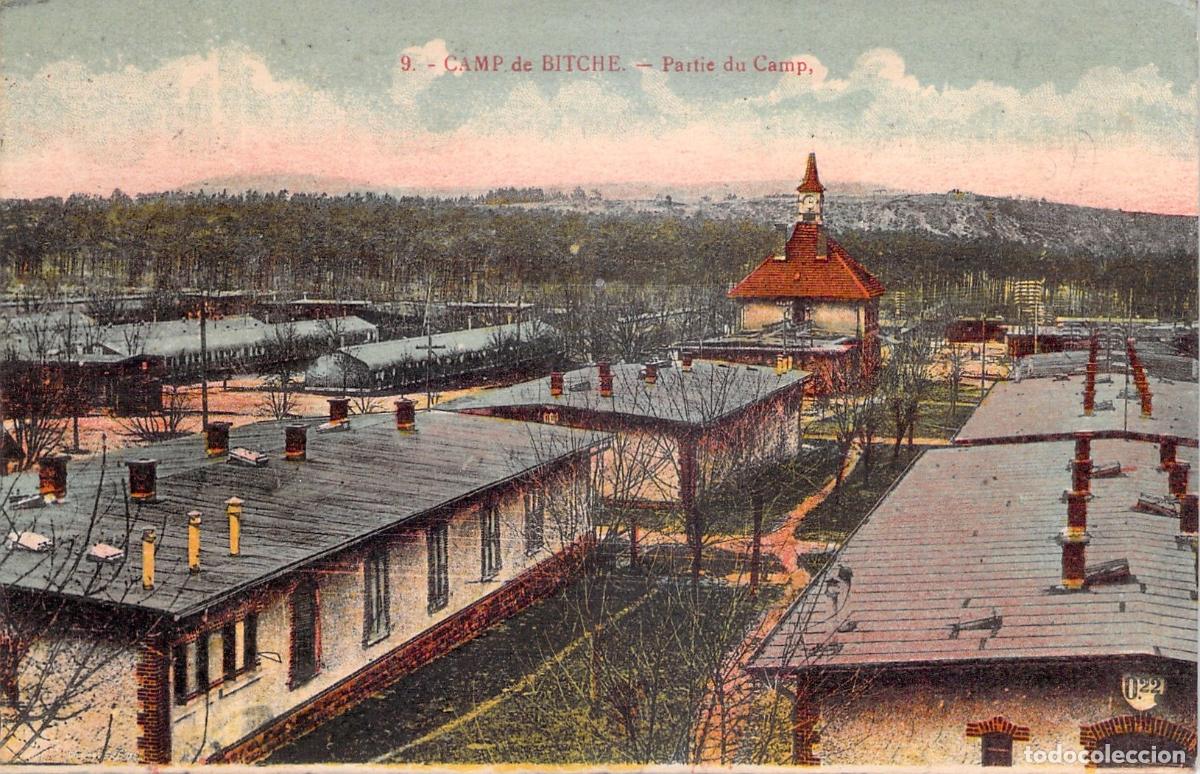 Postales: Tarjeta Postal Camp de Bitche en Moselle Francia Vista del Campamento