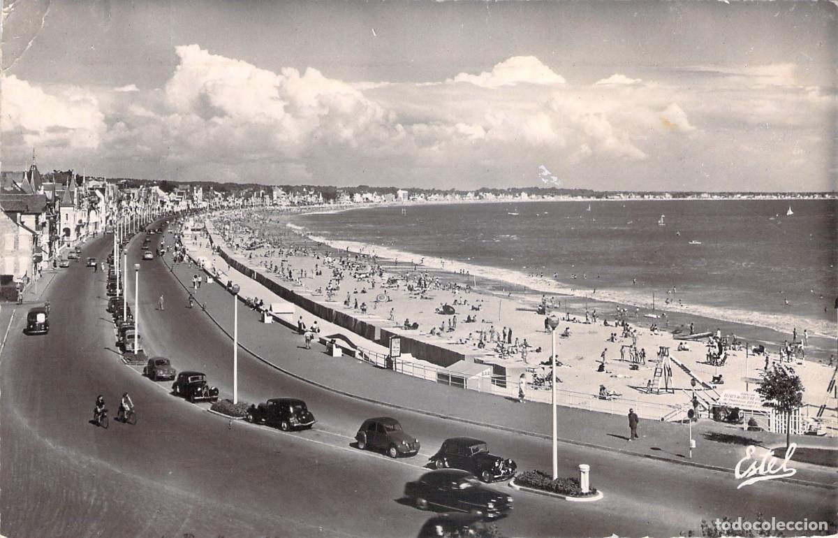 Postales: Postal La Baule: Vista de la Playa y el Paseo Mar&iacute;timo