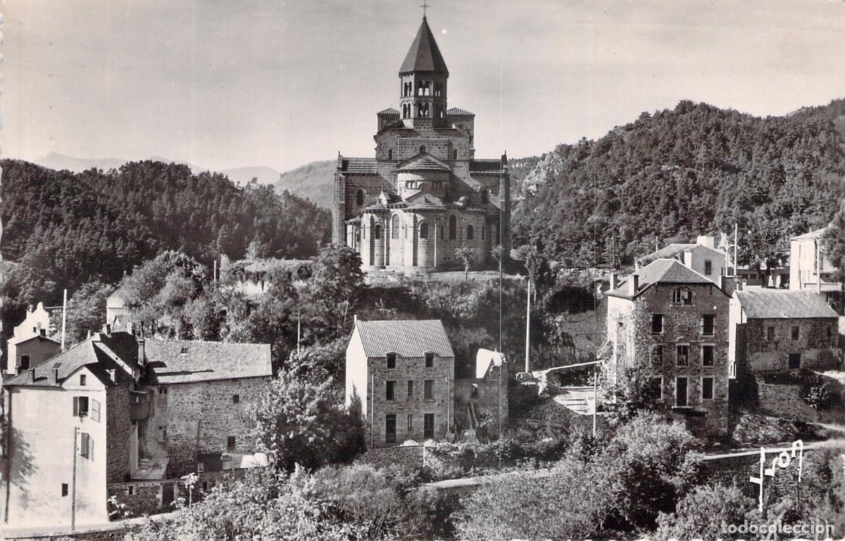 Postales: Postal de Saint-Nectaire Francia Iglesia Rom&aacute;nica Puy-de-D&ocirc;me