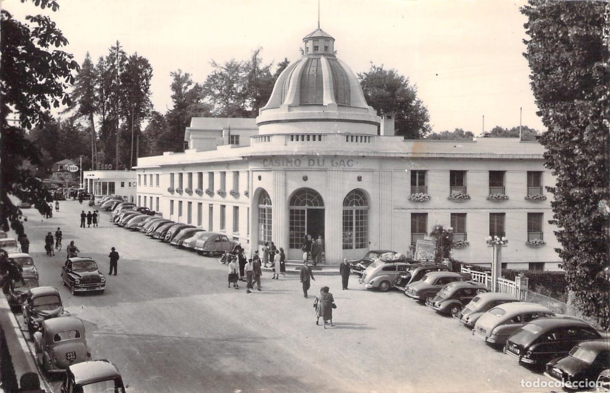 Postales: Postal del Casino del Lago en Bagnoles-de-l'Orne, Francia