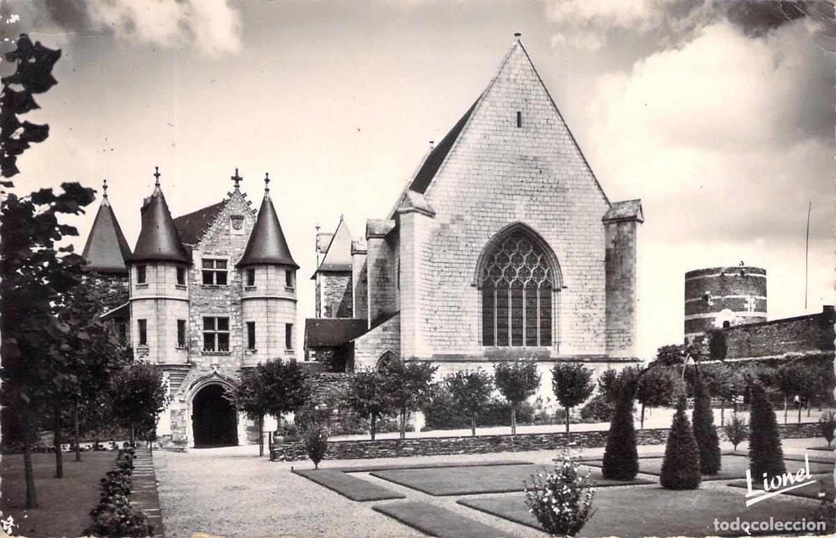 Postales: Postal del Castillo de Angers Ch&acirc;telet y Capilla Francia
