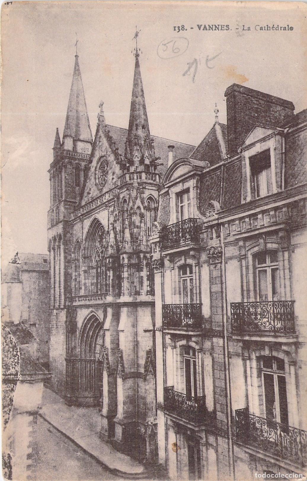 Postales: Tarjeta Postal Catedral de Vannes Francia Arquitectura Religiosa