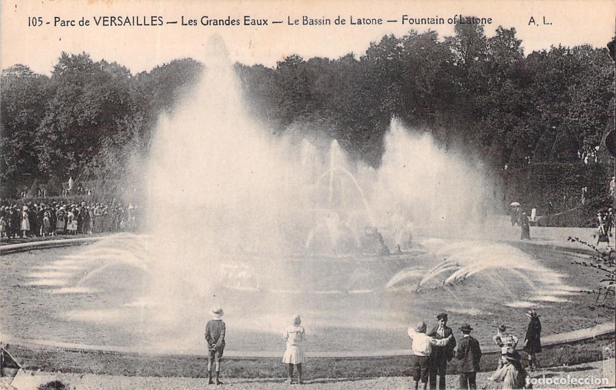 Postales: Postal de la Fuente de Latona en los Jardines de Versalles