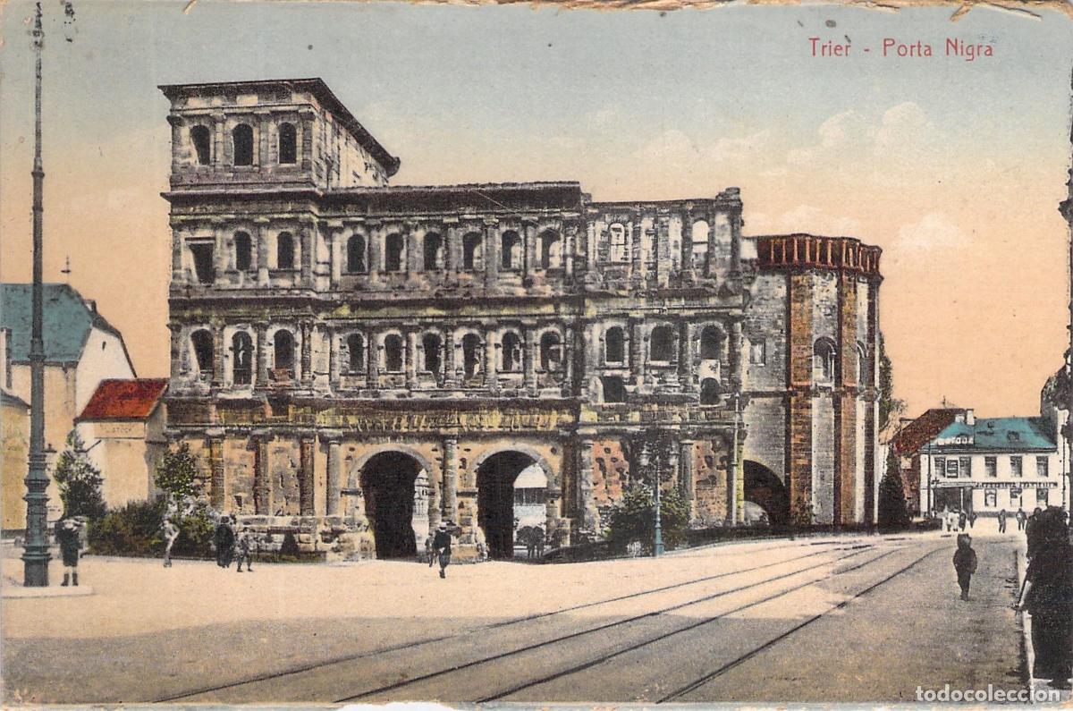 Postales: Postal de la Puerta Romana Porta Nigra en Trier