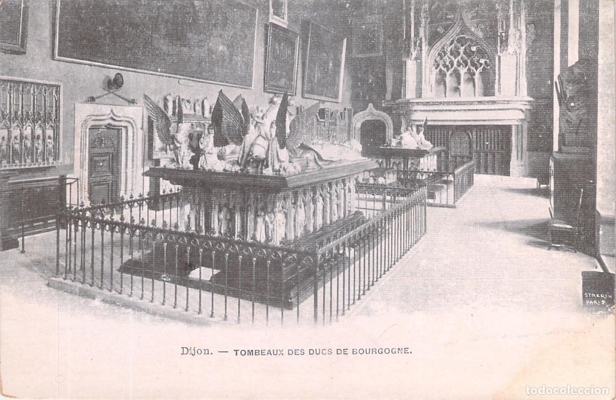 Postales: Postal Antigua de Dijon: Tumbas de los Duques de Borgo&ntilde;a