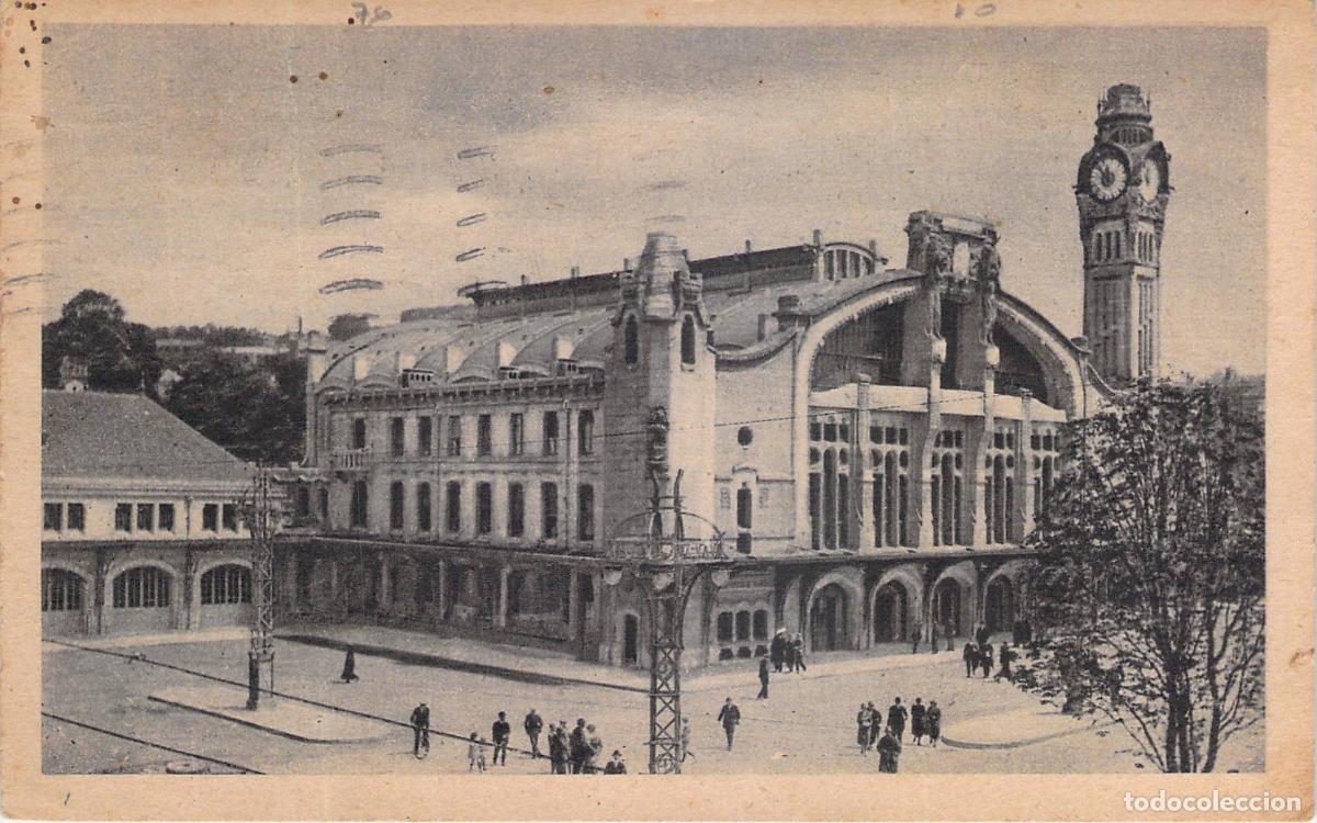 Postales: Postal de la Nueva Estaci&oacute;n de Tren de Rouen, Francia