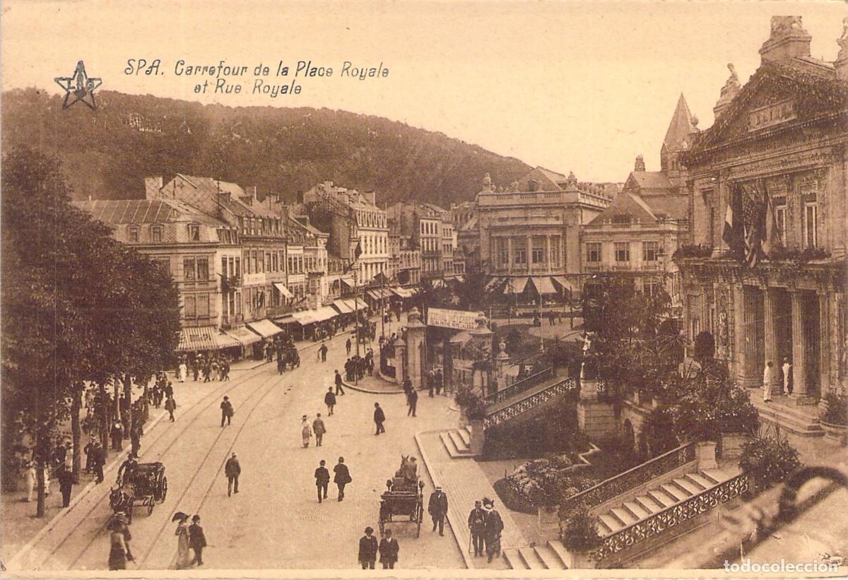 Postales: Postal de Spa B&eacute;lgica, Carrefour de la Place Royale