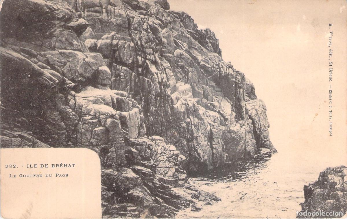 Postales: Postal de Ile de Brehat Le Gouffre du Paon Breta&ntilde;a