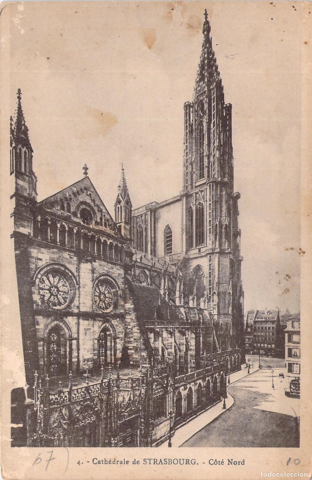 Postales: Postal de la Catedral de Estrasburgo, Lado Norte, Alsacia