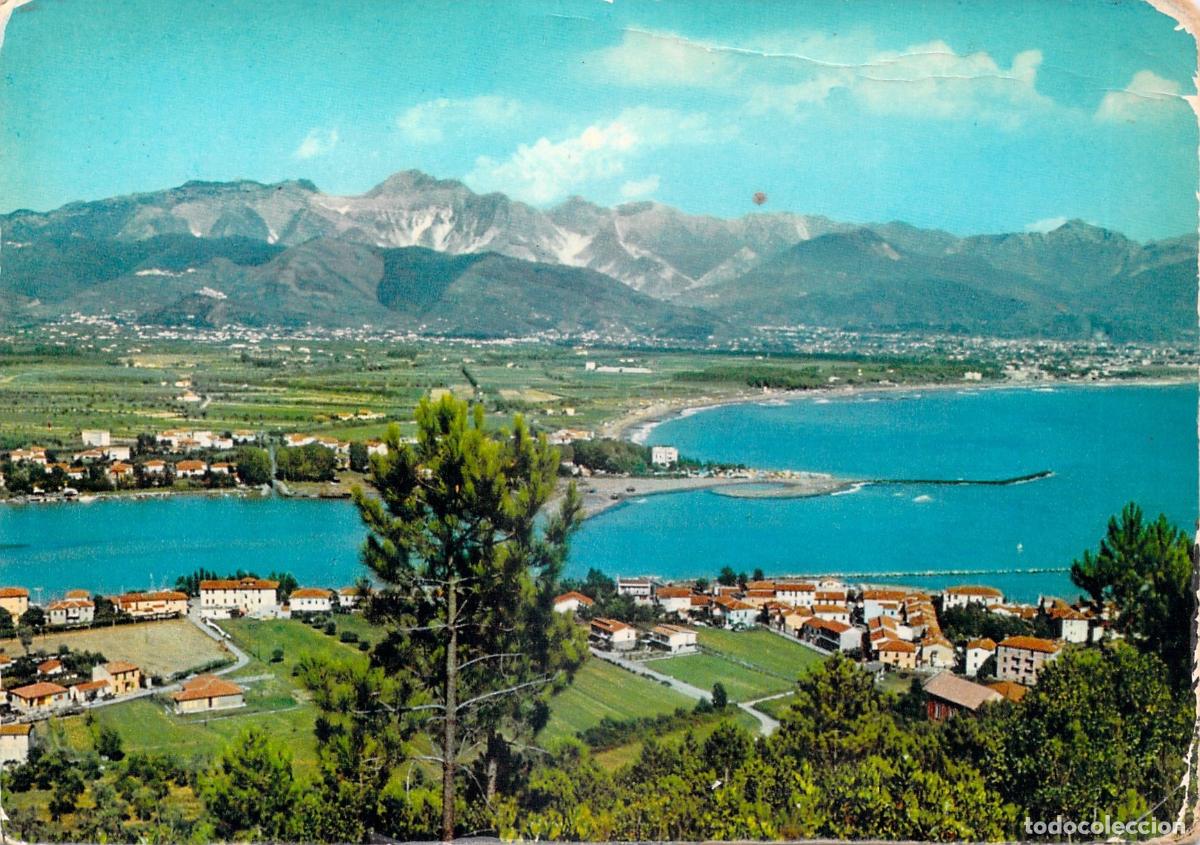 Postcards: Postal de la vista panor&aacute;mica de Bocca di Magra y Fiumaretta
