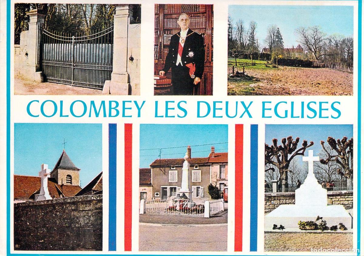 Cartes Postales: Postal de Colombey-les-Deux-&Eacute;glises, Charles de Gaulle y La Boisserie